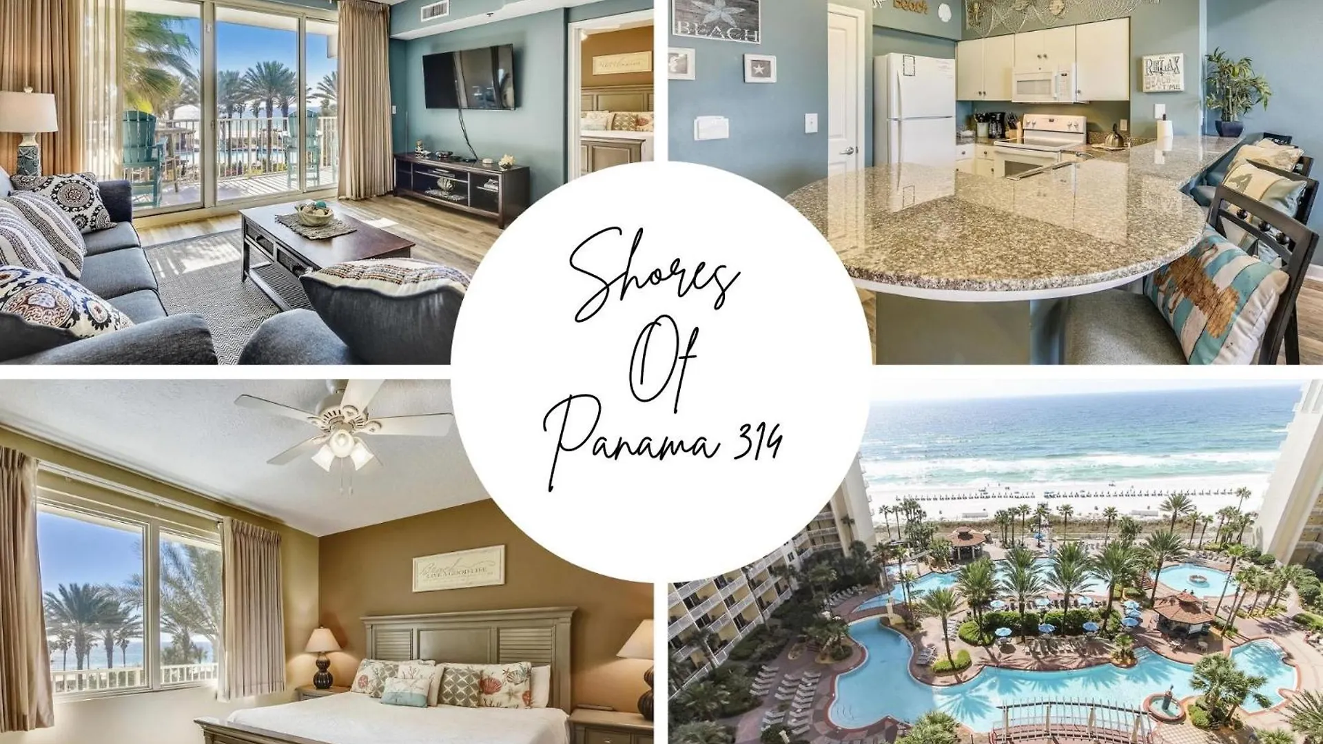 Shores Of Panama 314 - 1 Bdbunks, Sleeps 6, Same Level Parking, Free Fun! Condo Panama City Beach